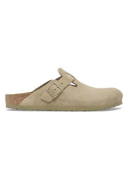 Birkenstock Skórzane klapki &quot;Boston&quot; w kolorze beżowym ze sklepu Limango Polska w kategorii Klapki męskie - zdjęcie 187688017