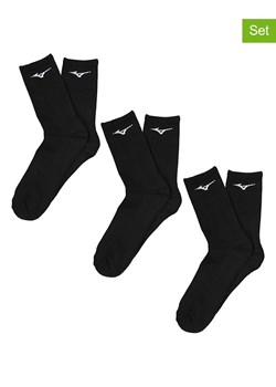 Mizuno Skarpety sportowe (3 pary) w kolorze czarnym ze sklepu Limango Polska w kategorii Skarpetki męskie - zdjęcie 187688189
