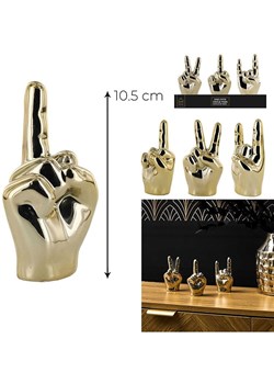 Rétro Chic Figurka dekoracyjna w kolorze złotym - wys. 10,5 cm (produkt niespodzianka) ze sklepu Limango Polska w kategorii Dekoracje - zdjęcie 187688349