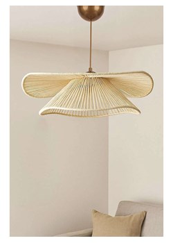 Opviq Lampa wisząca &quot;Duvela&quot; w kolorze beżowym - wys. 52 x Ø 50 cm ze sklepu Limango Polska w kategorii Oświetlenie - zdjęcie 187688405