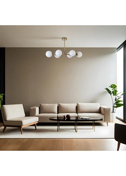 Opviq Lampa sufitowa w kolorze złoto-białym - 90 x 65 cm ze sklepu Limango Polska w kategorii Oświetlenie - zdjęcie 187688409