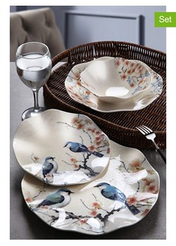 Hermia 24-częściowy zestaw w kolorze biało-niebiesko-jasnoróżowym ze sklepu Limango Polska w kategorii Naczynia - zdjęcie 187689118