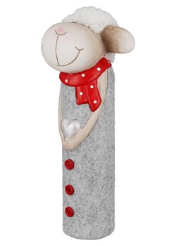 GILDE Figurka dekoracyjna &quot;Bronko&quot; w kolorze szaro-białym - wys. 26 cm ze sklepu Limango Polska w kategorii Dekoracje - zdjęcie 187689208