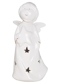 GILDE Dekoracyjna lampa LED &quot;Emiliel&quot; w kolorze białym - 9,5 x 20 x 8 cm ze sklepu Limango Polska w kategorii Oświetlenie - zdjęcie 187689217