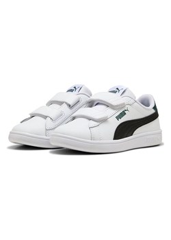 Puma Skórzane sneakersy "Puma Smash 3.0 L" w kolorze biało-czarnym ze sklepu Limango Polska w kategorii Buty sportowe dziecięce - zdjęcie 187689325