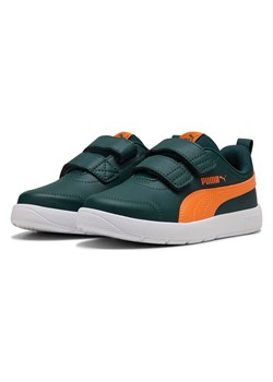 Puma Sneakersy "Courtflex V3" w kolorze zielono-pomarańczowym ze sklepu Limango Polska w kategorii Buty sportowe dziecięce - zdjęcie 187689355