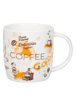 Könitz Kubek jumbo &quot;Delicious Coffee&quot; w kolorze biało-jasnobrązowym - 400 ml ze sklepu Limango Polska w kategorii Dzbanki i zaparzacze - zdjęcie 187689418