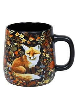 Könitz Kubek jumbo &quot;Forest Wildlife - Fox&quot; w kolorze czarnym ze wzorem - 390 ml ze sklepu Limango Polska w kategorii Dzbanki i zaparzacze - zdjęcie 187689419