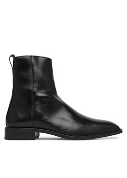 Kozaki Calvin Klein Slim Clean Zip Boot Lth HM0HM02007 Czarny ze sklepu eobuwie.pl w kategorii Buty zimowe męskie - zdjęcie 187689527