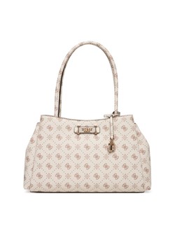 Torebka Guess Carrie Logo HWGP98 98220 Écru ze sklepu eobuwie.pl w kategorii Torby Shopper bag - zdjęcie 187689567