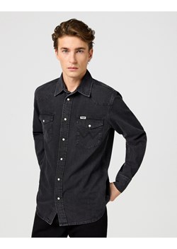 MESKA KOSZULA JEANSOWA WRANGLER WESTERN SHIRT RINSE BLACK 112362906 ze sklepu YouNeedit.pl w kategorii Koszule męskie - zdjęcie 187691276