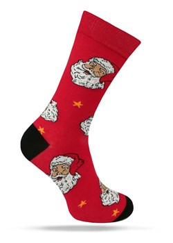 Świąteczne Skarpetki - Alties - Czerwone w Mikołaje SKALTS0156MIKOLAJczerw ze sklepu JegoSzafa.pl w kategorii Skarpetki męskie - zdjęcie 187691478