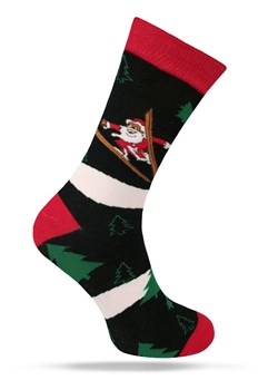 Świąteczne Skarpetki - Alties - Mikołaj na Nartach SKALTS0159MIKOLAJnarty ze sklepu JegoSzafa.pl w kategorii Skarpetki męskie - zdjęcie 187691487