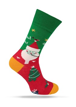 Świąteczne Skarpetki - Alties - Mikołaj z Fajką SKALTS0158MIKOLAJfajka ze sklepu JegoSzafa.pl w kategorii Skarpetki męskie - zdjęcie 187691495