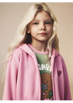 Reserved - Rozpinana bluza z haftem Boffie & Poko - różowy ze sklepu Reserved w kategorii Bluzy dziewczęce - zdjęcie 187691627