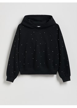 Reserved - Bluza z aplikacjami - czarny ze sklepu Reserved w kategorii Bluzy dziewczęce - zdjęcie 187691637
