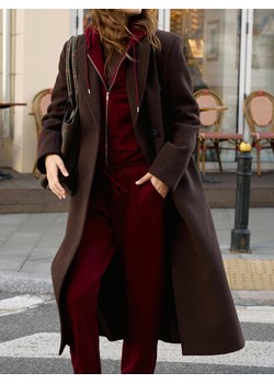 Reserved - Dresowe joggery - bordowy ze sklepu Reserved w kategorii Spodnie damskie - zdjęcie 187691656