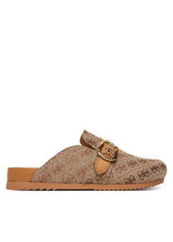 Klapki Guess FLPGAL FAL06 Beżowy ze sklepu eobuwie.pl w kategorii Klapki damskie - zdjęcie 187692108