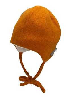 Sterntaler Wełniana czapka w kolorze jasnobrązowym z wiązaniem ze sklepu Limango Polska w kategorii Czapki dziecięce - zdjęcie 187693475