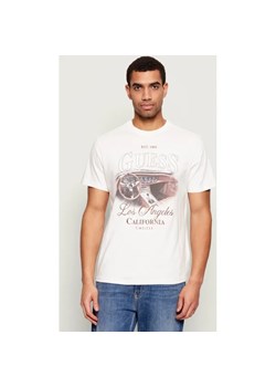 GUESS T-shirt SATIN | Regular Fit ze sklepu Gomez Fashion Store w kategorii T-shirty męskie - zdjęcie 187694486