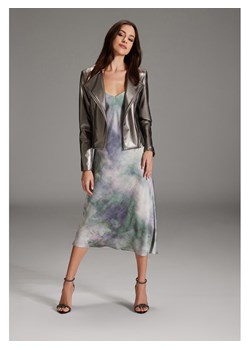 SWING Kurtka w kolorze srebrnym ze skóry syntetycznej ze sklepu Limango Polska w kategorii Kurtki damskie - zdjęcie 187694565