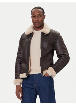 Guess Kożuch M5BL28 W2310 Brązowy Regular Fit ze sklepu MODIVO w kategorii Kurtki męskie - zdjęcie 187694686