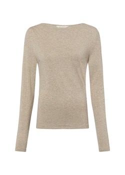 Msch Copenhagen Damska koszulka z długim rękawem z wełną - MSCHMelisse Kobiety Sztuczne włókno kitt marmurkowy ze sklepu vangraaf w kategorii Bluzki damskie - zdjęcie 187695138