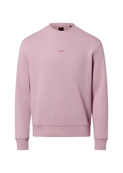 BOSS Orange Bluza męska - WeSmallcrew Mężczyźni Bawełna brudny róż jednolity ze sklepu vangraaf w kategorii Bluzy męskie - zdjęcie 187695155