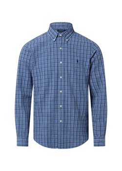 Polo Ralph Lauren Męska koszula casualowa - Custom Fit Mężczyźni Modern Fit Bawełna niebieski w kratkę ze sklepu vangraaf w kategorii Koszule męskie - zdjęcie 187695168