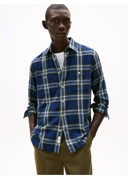 Tommy Hilfiger Męska koszula casual Mężczyźni Regular Fit Bawełna granatowy w kratkę ze sklepu vangraaf w kategorii Koszule męskie - zdjęcie 187695185