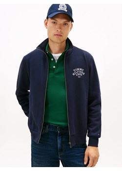 Tommy Hilfiger Bluza męska Mężczyźni Bawełna granatowy jednolity ze sklepu vangraaf w kategorii Bluzy męskie - zdjęcie 187695189