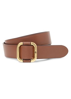 Lauren Ralph Lauren Pasek damski Kobiety skóra brązowy jednolity ze sklepu vangraaf w kategorii Paski damskie - zdjęcie 187695208