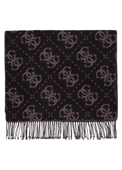 GUESS Damski szalik z dzianiny Kobiety Sztuczne włókno czarny wzorzysty ze sklepu vangraaf w kategorii Szaliki i chusty damskie - zdjęcie 187695219