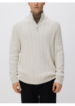 Reserved - Sweter z domieszką wełny - złamana biel ze sklepu Reserved w kategorii Swetry męskie - zdjęcie 187695407