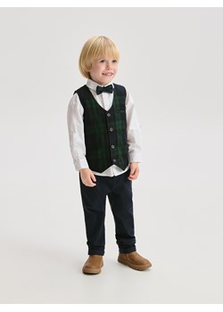 Reserved - Elegancki zestaw z muszką - biały ze sklepu Reserved w kategorii Komplety chłopięce - zdjęcie 187695485