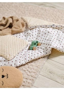 Sinsay - Zestaw minky: kołderka i poduszka z lekkim wypełnieniem - kremowy ze sklepu Sinsay w kategorii Pościel dziecięca - zdjęcie 187696107