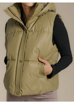Sinsay - Kamizelka z kapturem - zielony ze sklepu Sinsay w kategorii Kamizelki damskie - zdjęcie 187696157