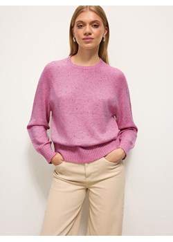 Mohito - Rożowy sweter z domieszką wełny - różowy ze sklepu Mohito w kategorii Swetry damskie - zdjęcie 187696378