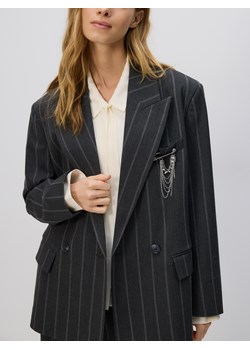 Reserved - Marynarka z wiskozą - ciemnoszary ze sklepu Reserved w kategorii Marynarki damskie - zdjęcie 187696506