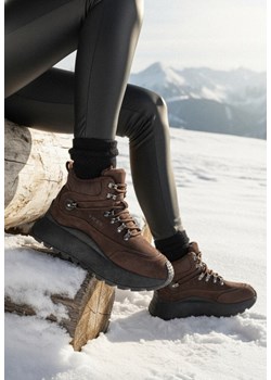 Brązowe Sportowe Sneakersy Śniegowce Vices na Grubej Podeszwie Nellsana ze sklepu born2be.pl w kategorii Buty sportowe damskie - zdjęcie 187696676
