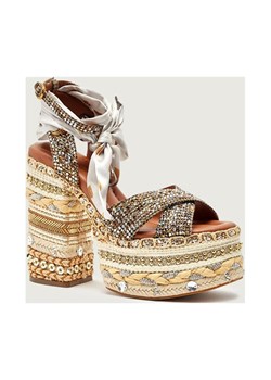 Kurt Geiger Sandały na słupku CHELSEA SCARF ze sklepu Gomez Fashion Store w kategorii Sandały damskie - zdjęcie 187696825