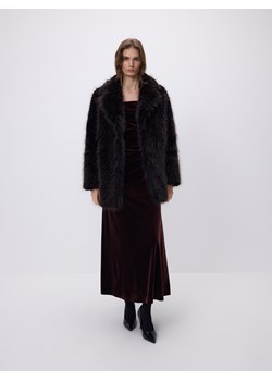 Reserved - Sukienka maxi z drapowaniem - brązowy ze sklepu Reserved w kategorii Sukienki - zdjęcie 187699309