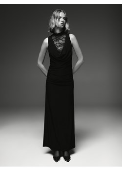 Reserved - Sukienka maxi z koronką - czarny ze sklepu Reserved w kategorii Sukienki - zdjęcie 187699319