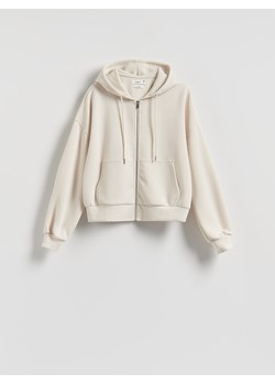 Reserved - Oversizowa bluza - beżowy ze sklepu Reserved w kategorii Bluzy damskie - zdjęcie 187699458