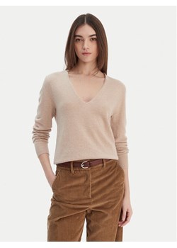 United Colors Of Benetton Sweter 1002D401Y Beżowy Regular Fit ze sklepu MODIVO w kategorii Swetry damskie - zdjęcie 187699647