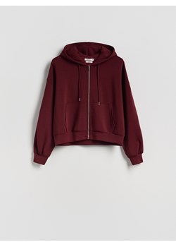Reserved - Oversizowa bluza - bordowy ze sklepu Reserved w kategorii Bluzy damskie - zdjęcie 187699955