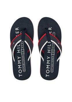 Japonki Tommy Hilfiger Tumble Beach Sandal FM0FM05710 Granatowy ze sklepu eobuwie.pl w kategorii Klapki męskie - zdjęcie 187700306