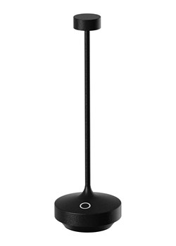 lumisky Lampa stołowa LED &quot;Ruby&quot; w kolorze czarnym - wys. 22 x Ø 7,5 cm ze sklepu Limango Polska w kategorii Oświetlenie - zdjęcie 187700776