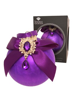 Krebs Glas Lauscha Bombka w kolorze fioletowym - Ø 8 cm ze sklepu Limango Polska w kategorii Dekoracje bożonarodzeniowe - zdjęcie 187700926