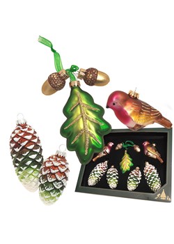 Krebs Glas Lauscha Ozdoby choinkowe (7 szt.) ze wzorem ze sklepu Limango Polska w kategorii Dekoracje bożonarodzeniowe - zdjęcie 187700936